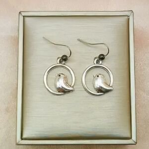 Silver Bird Earrings